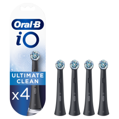 Oral-B iO Testine di Ricambio Ultimate Clean Black 4 pezzi